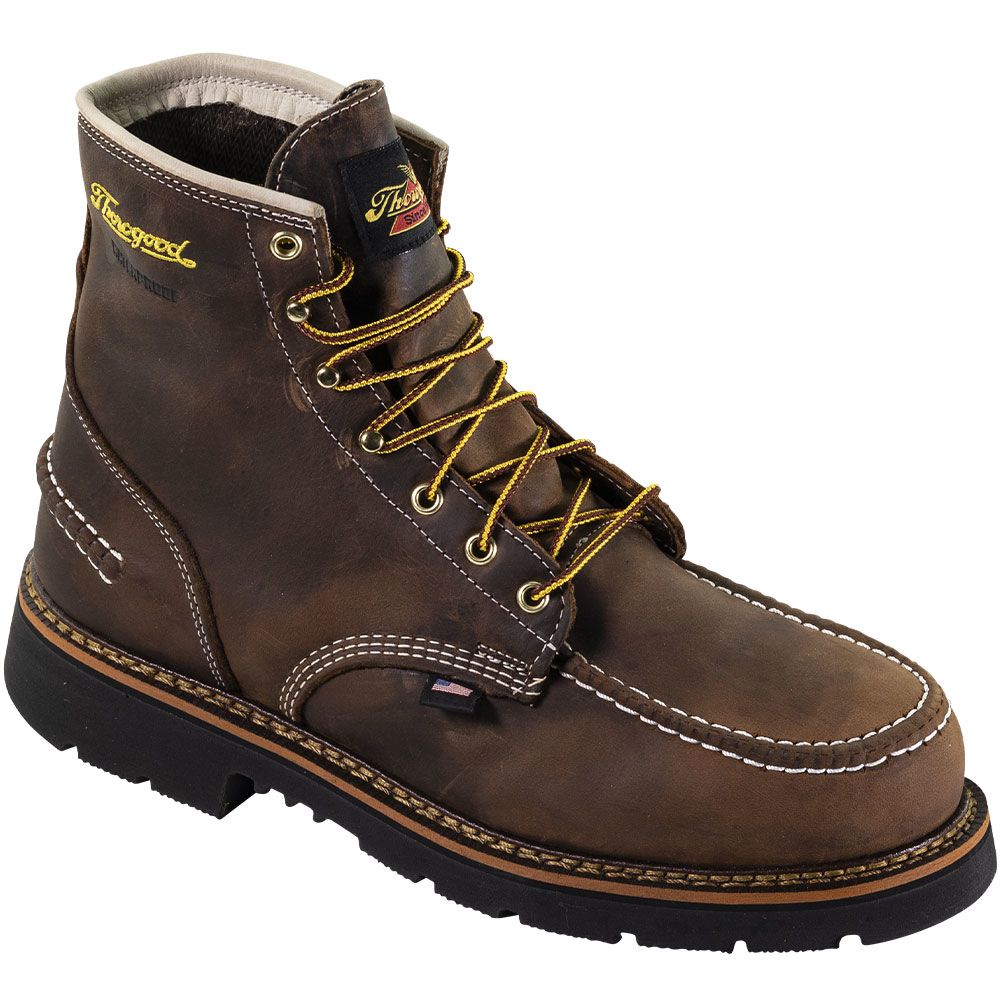 Thorogood 804-3696 1957 WP 6" Steel Toe Work Boots - Mens Crazyhorse