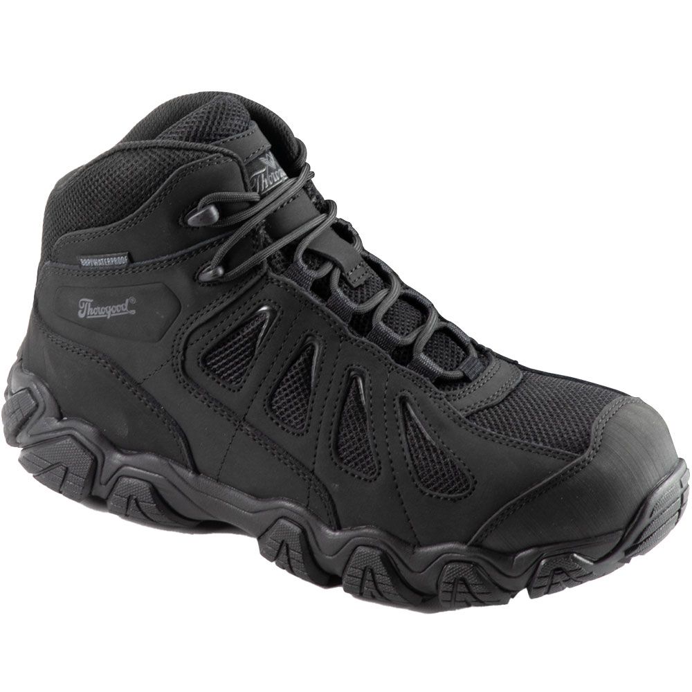 Thorogood 804-6494 Crosstrex Mid WP Boots - Mens Black Grey