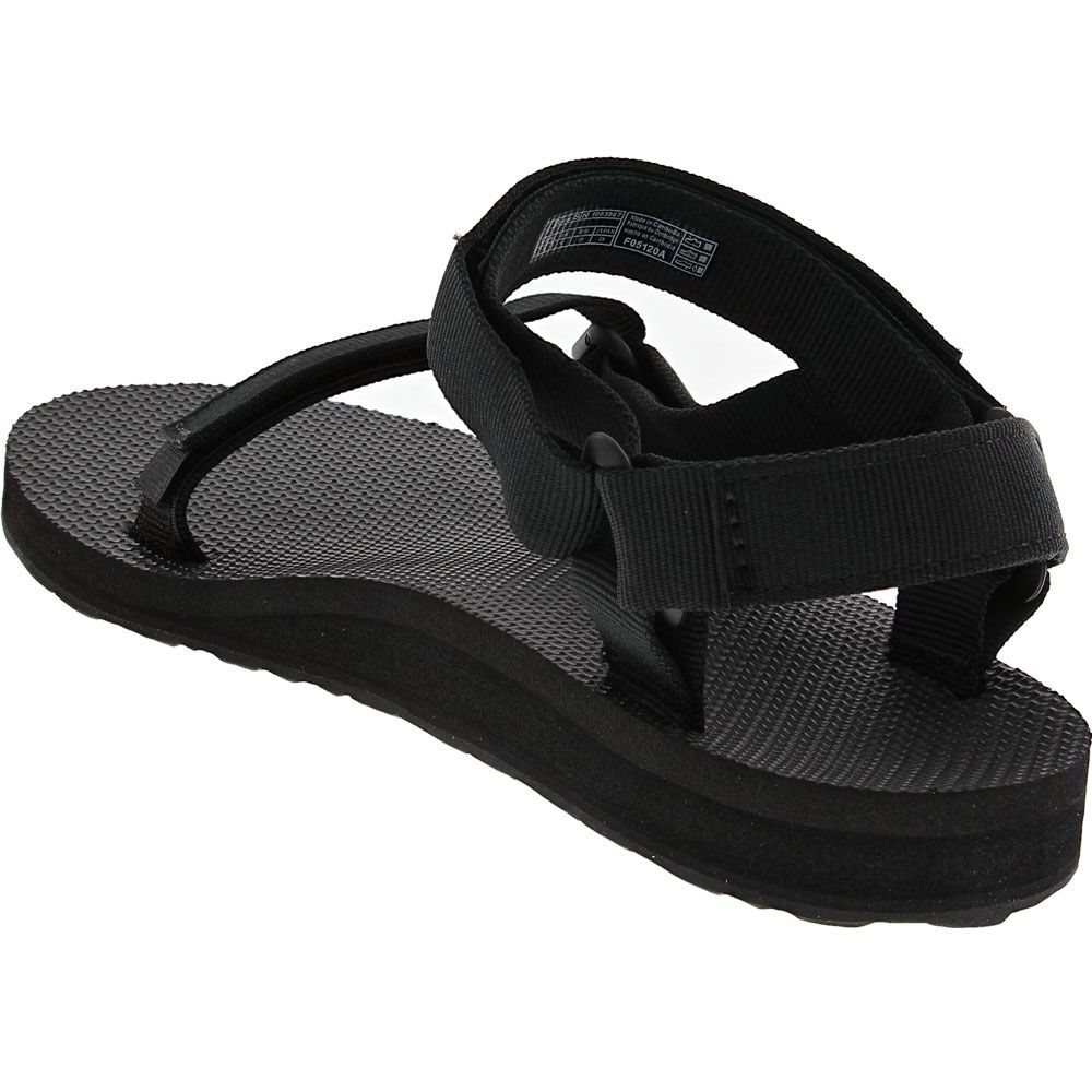 Teva Original Sandal Outdoor Sandals - Womens Black Back View