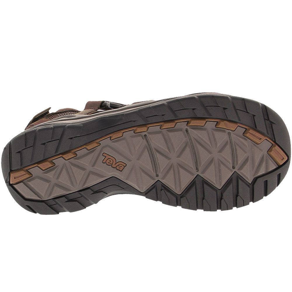 Teva Omnium 2 Leather Sandals - Mens Turkish Coffee Sole View