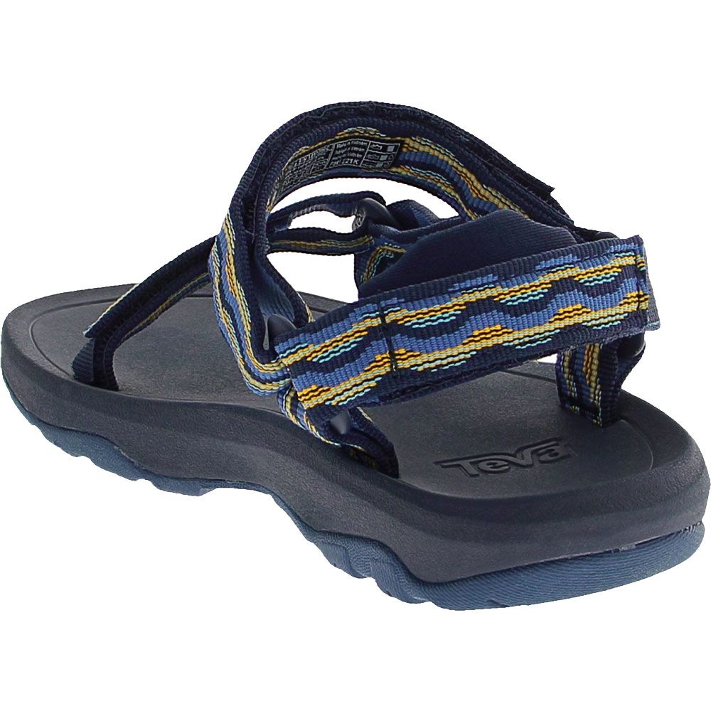 Teva Hurricane Xlt 3 Sandals - Kids Navy Yellow Back View