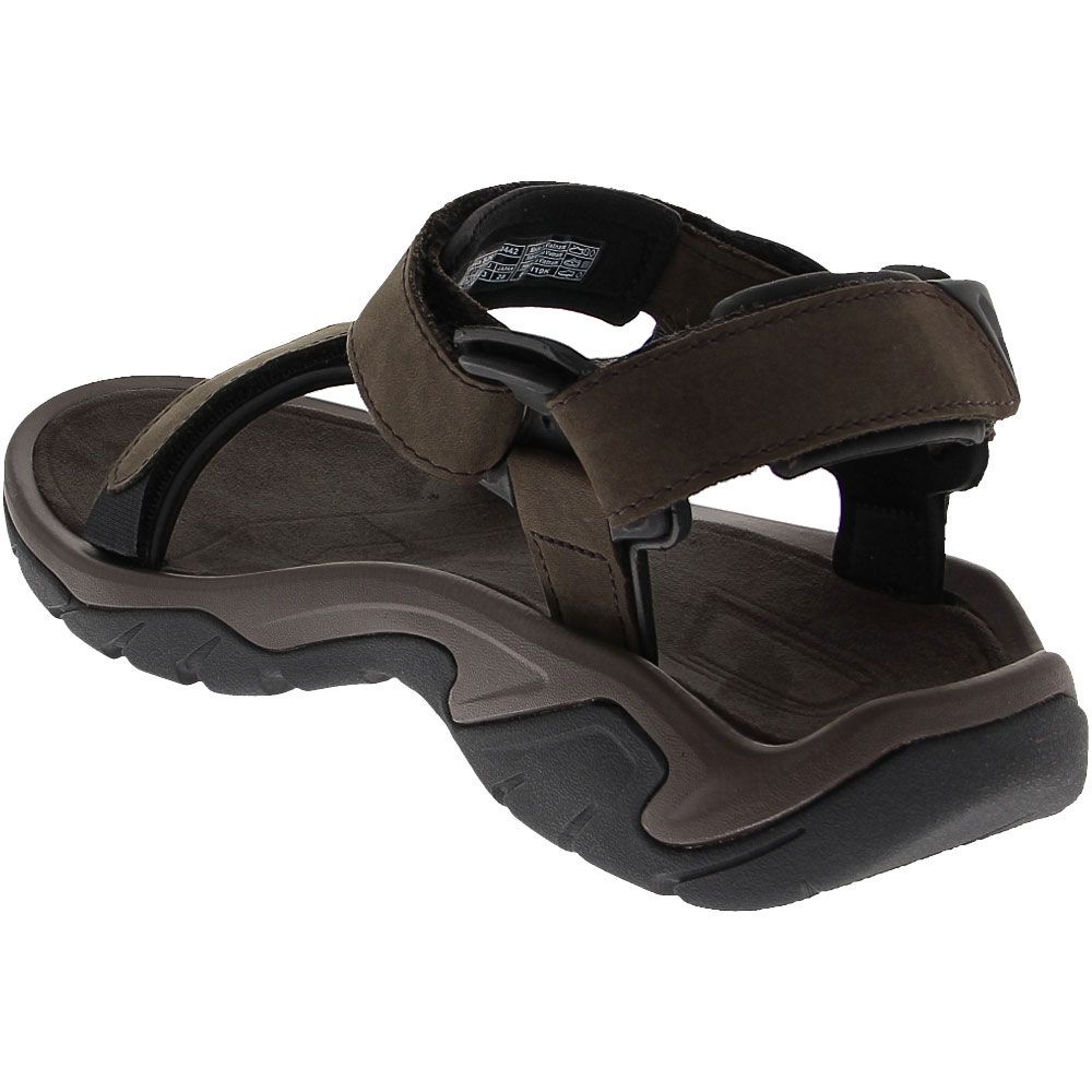 Teva Terra Fi 5 Univer Leat Sandals - Mens Brown Back View