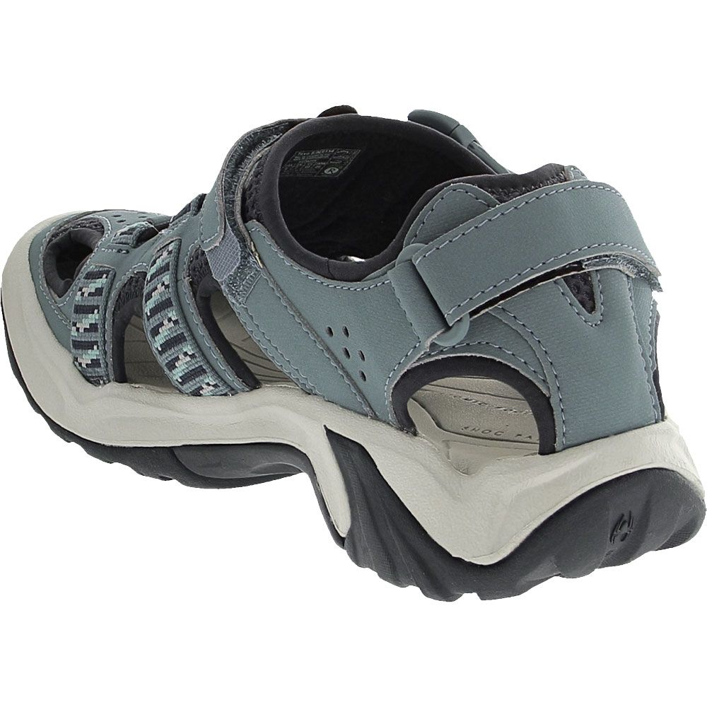 Teva Omnium Outdoor Sandals - Womens Blue Mirage Back View