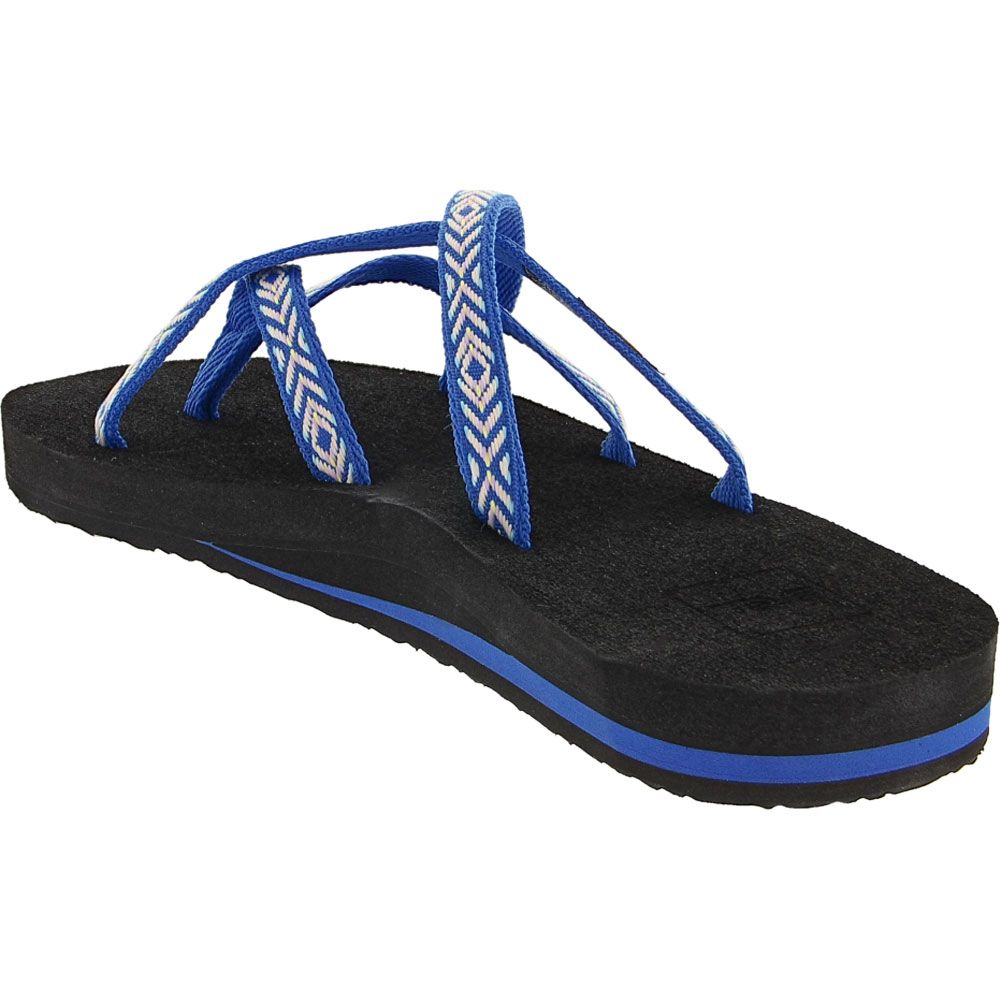 Teva Olowahu Flip Flop Sandals - Womens Lapis Blue Back View