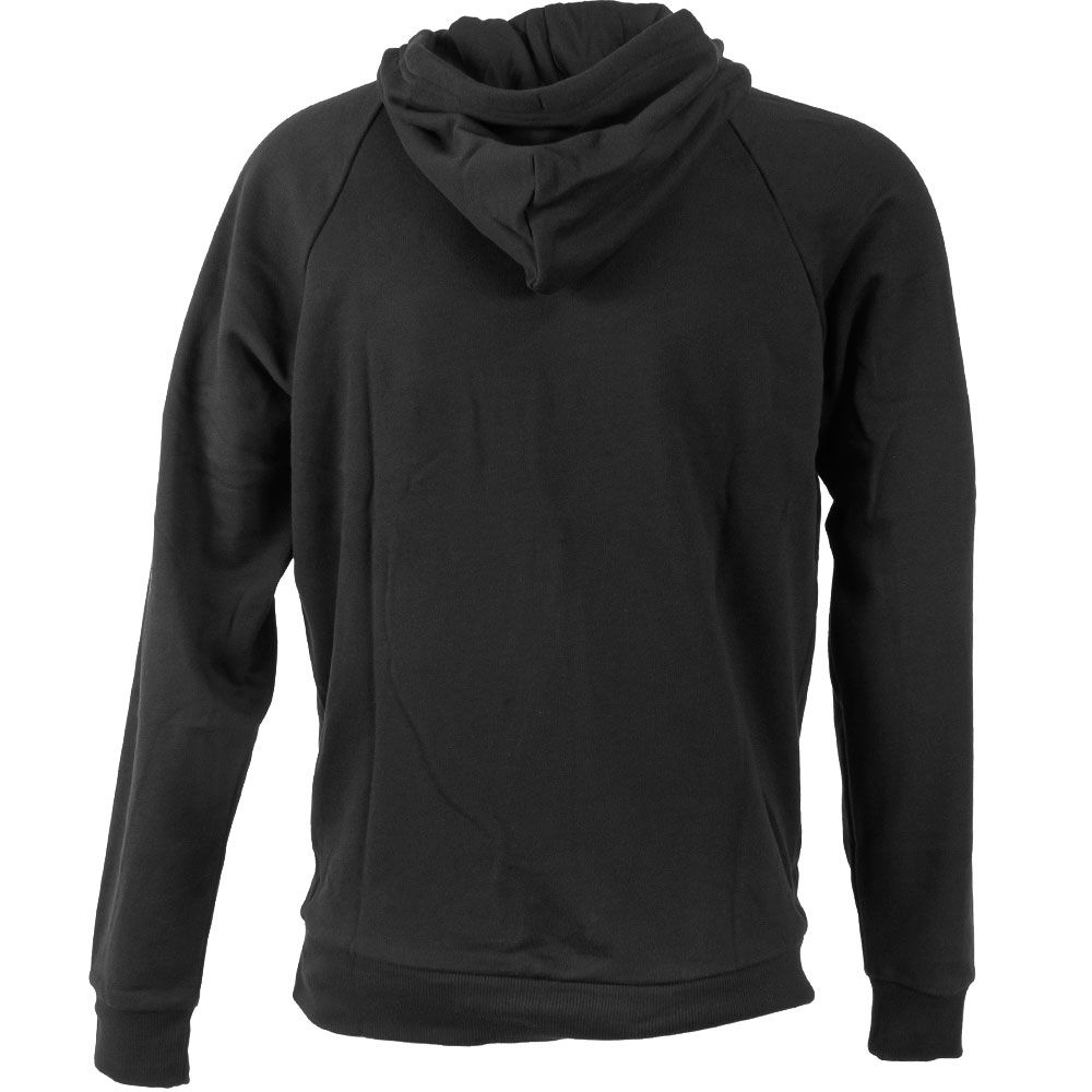 Under Armour Rival Big Logo Hoody Sweatshirt - Mens Black White View 2