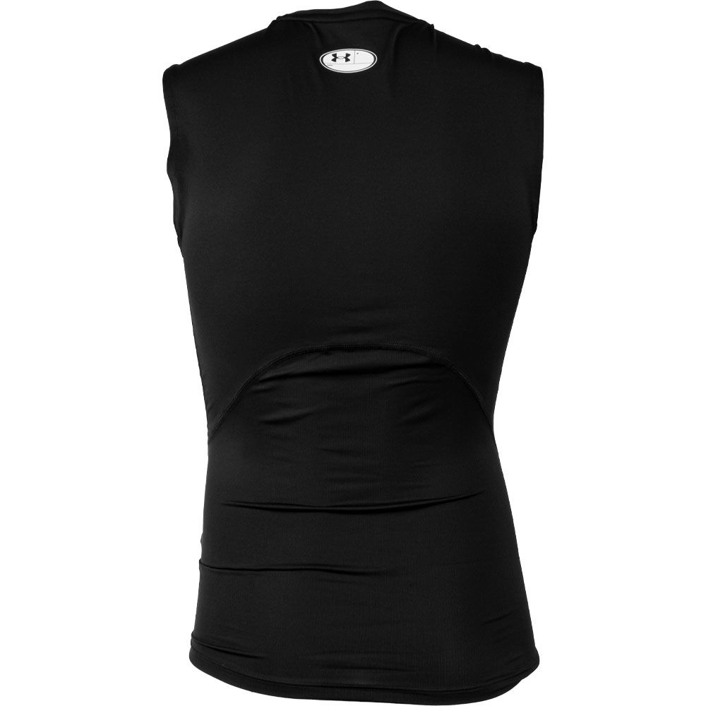 Under Armour HeatGear Armour Compression Sleeveless Shirt - Mens Black View 2