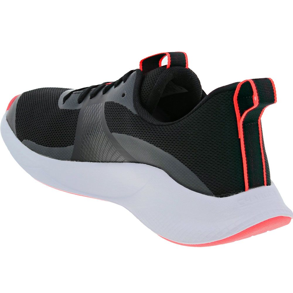 Under Armour Charged Aurora Training Shoes - Womens Black White Back View