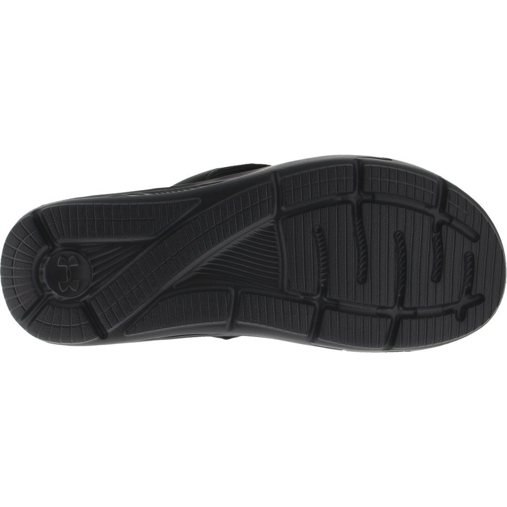 Under Armour Ignite T 3 Sl Flip Flops - Mens Black Sole View