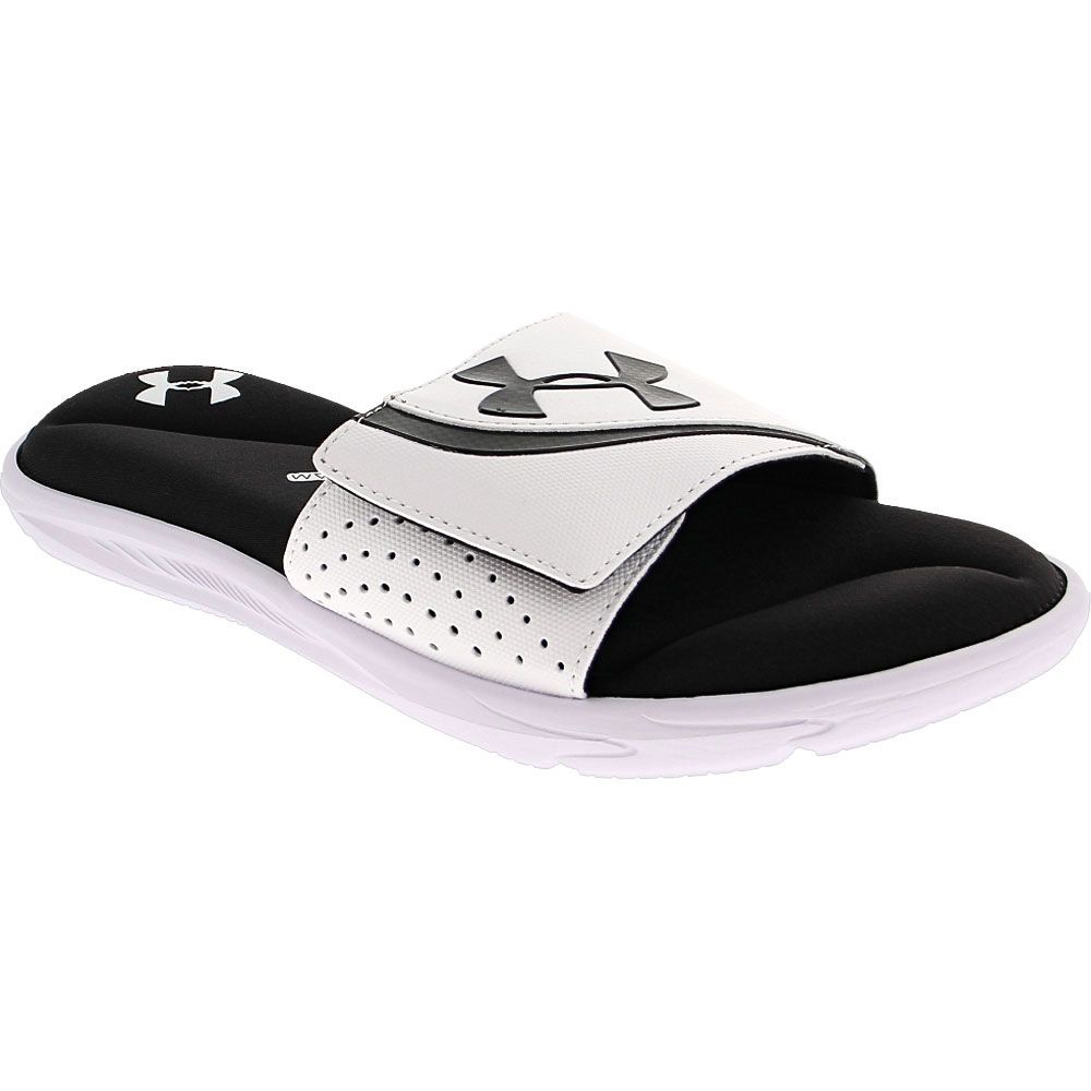 Under Armour Ignite 6 Sl Slide Sandals - Mens White Black