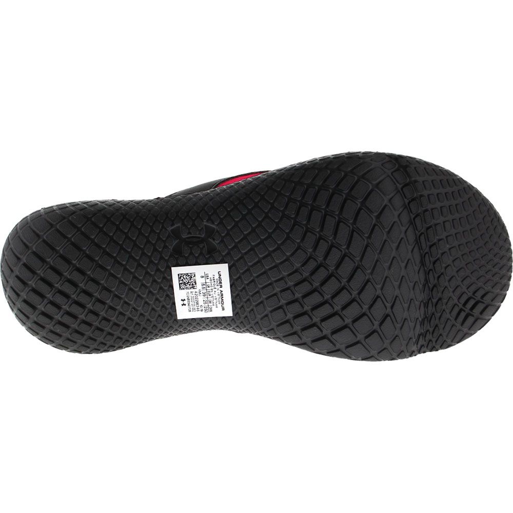 Under Armour Marbella 7 T Flip Flops - Womens Black Pink Sole View