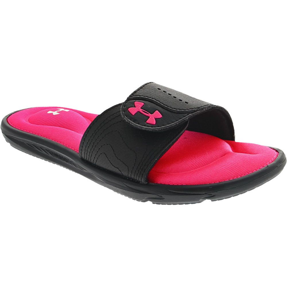 Under Armour Ignite 6 Sl Slide Sandals - Boys | Girls Black Pink Surge