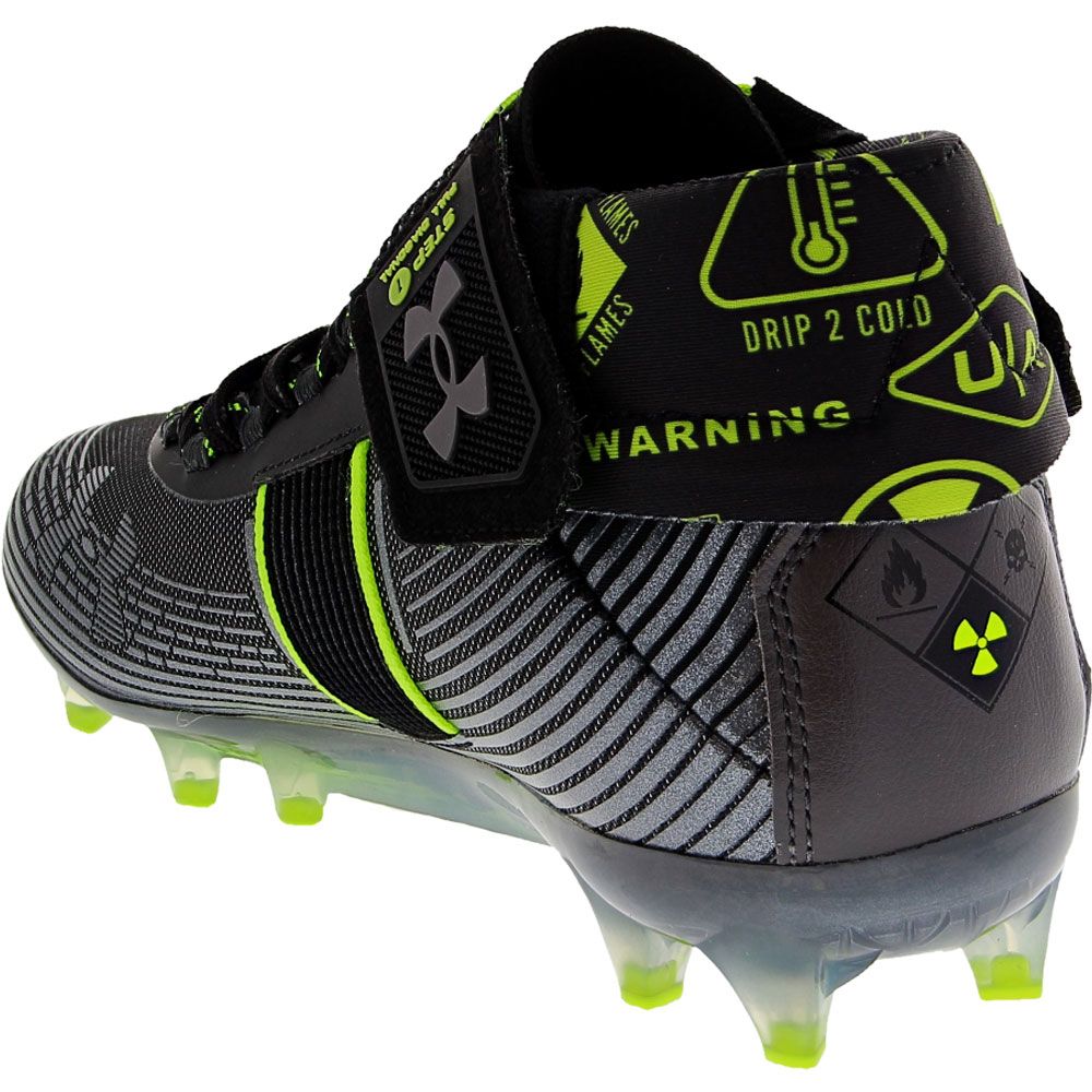 Under Armour Highlight MC Mens Football Cleats Black Back View
