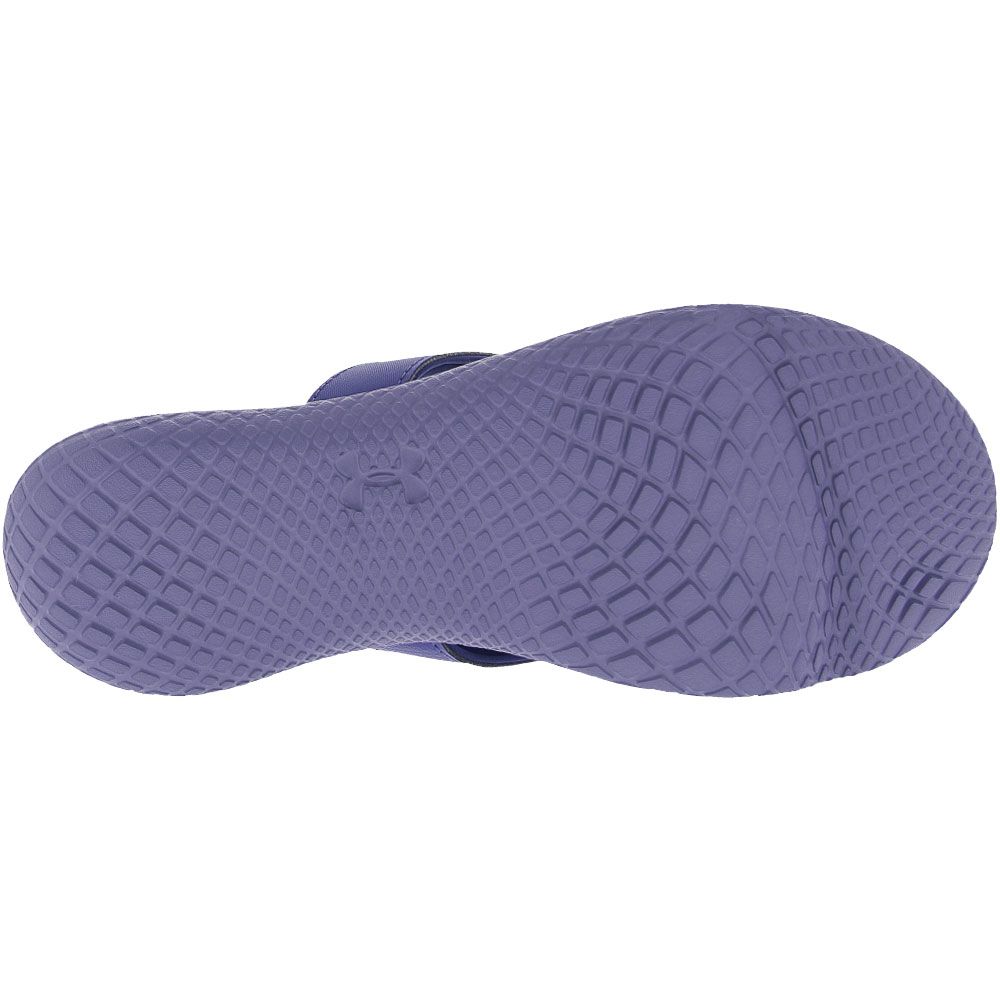 Under Armour Marbella VII Graphic F Water Sandals - Womens Starlight Breeze Purple Sole View