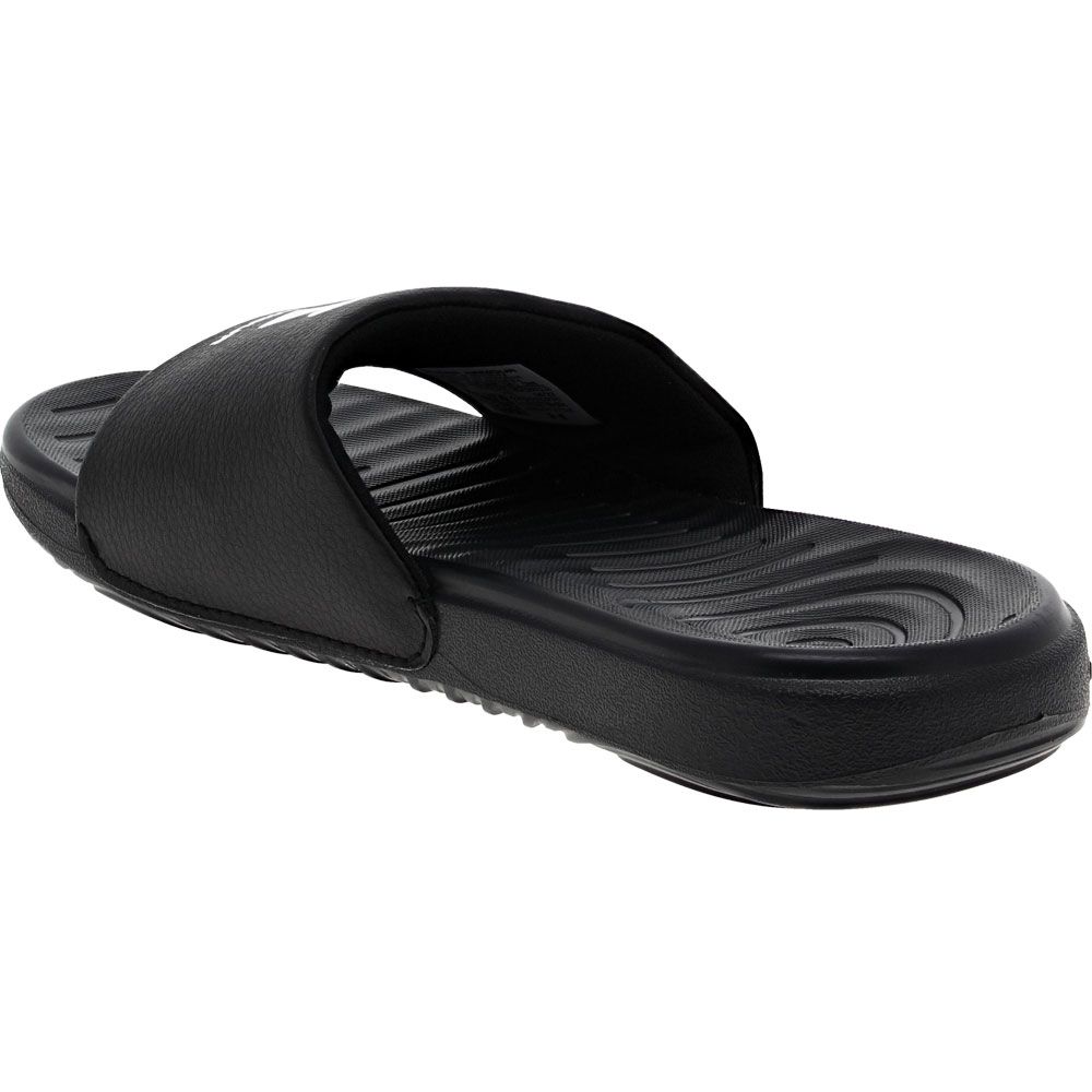 Under Armour Ansa Fixed Slide Sandals - Boys Black White Back View