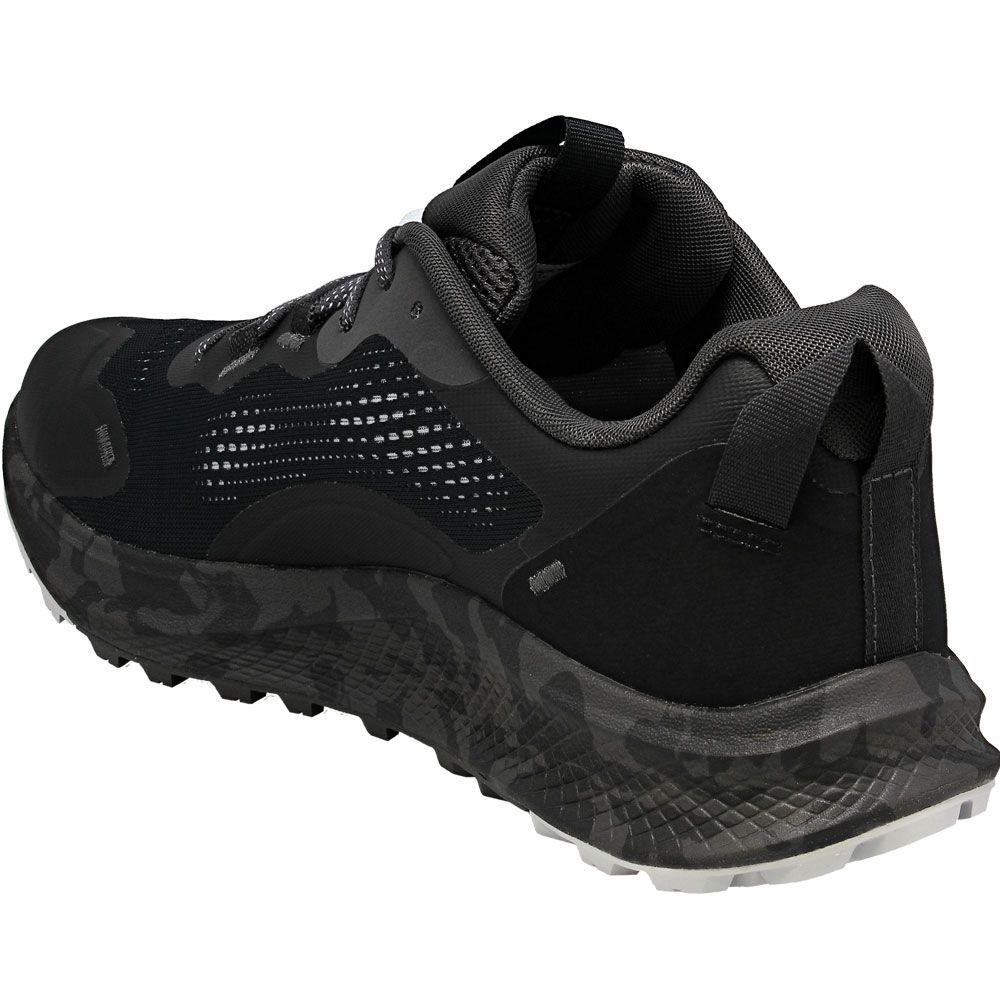 Under Armour Charged Bandit TR 2 Trail Running Shoes - Mens Black Grey Back View