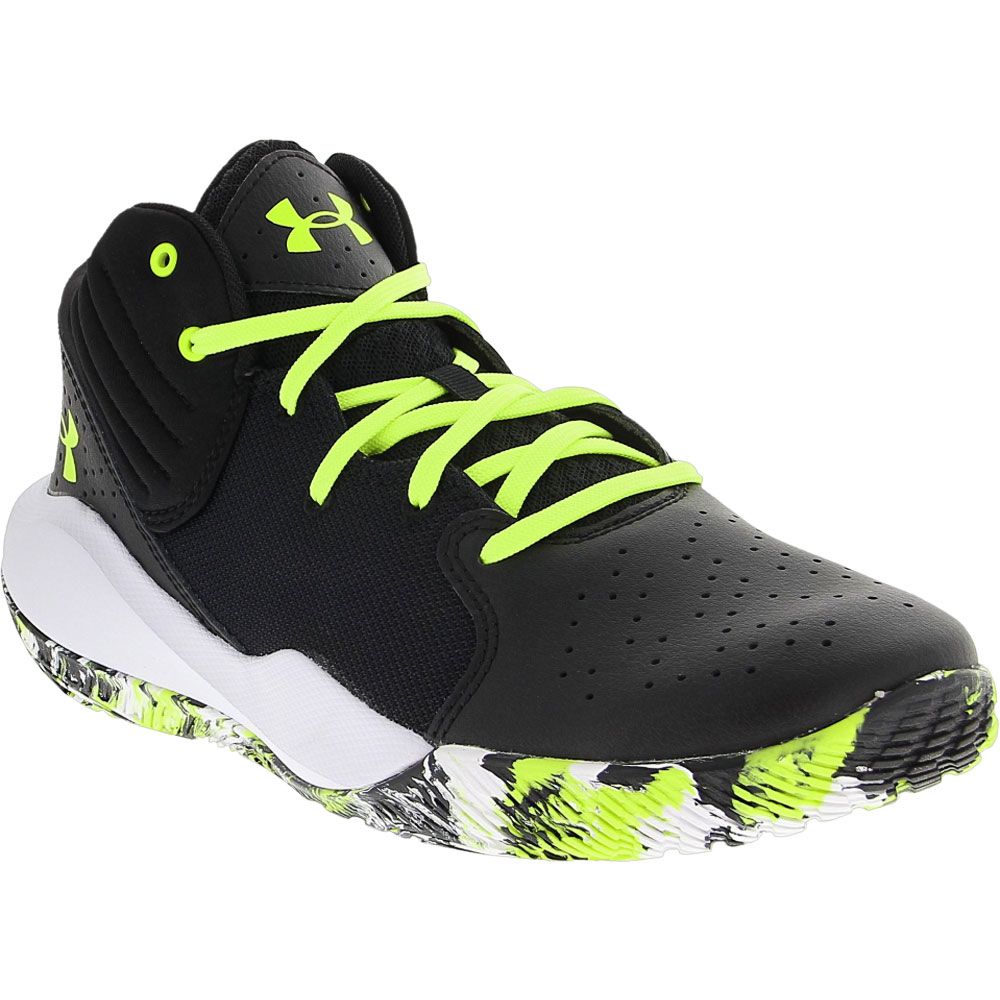 Under Armour Jet 21 Basketball Shoes - Mens Black Lime