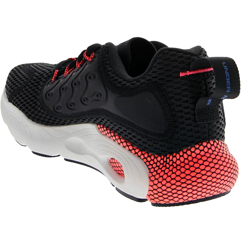 Under Armour Hovr Revenant Running Shoes - Mens Black White Back View