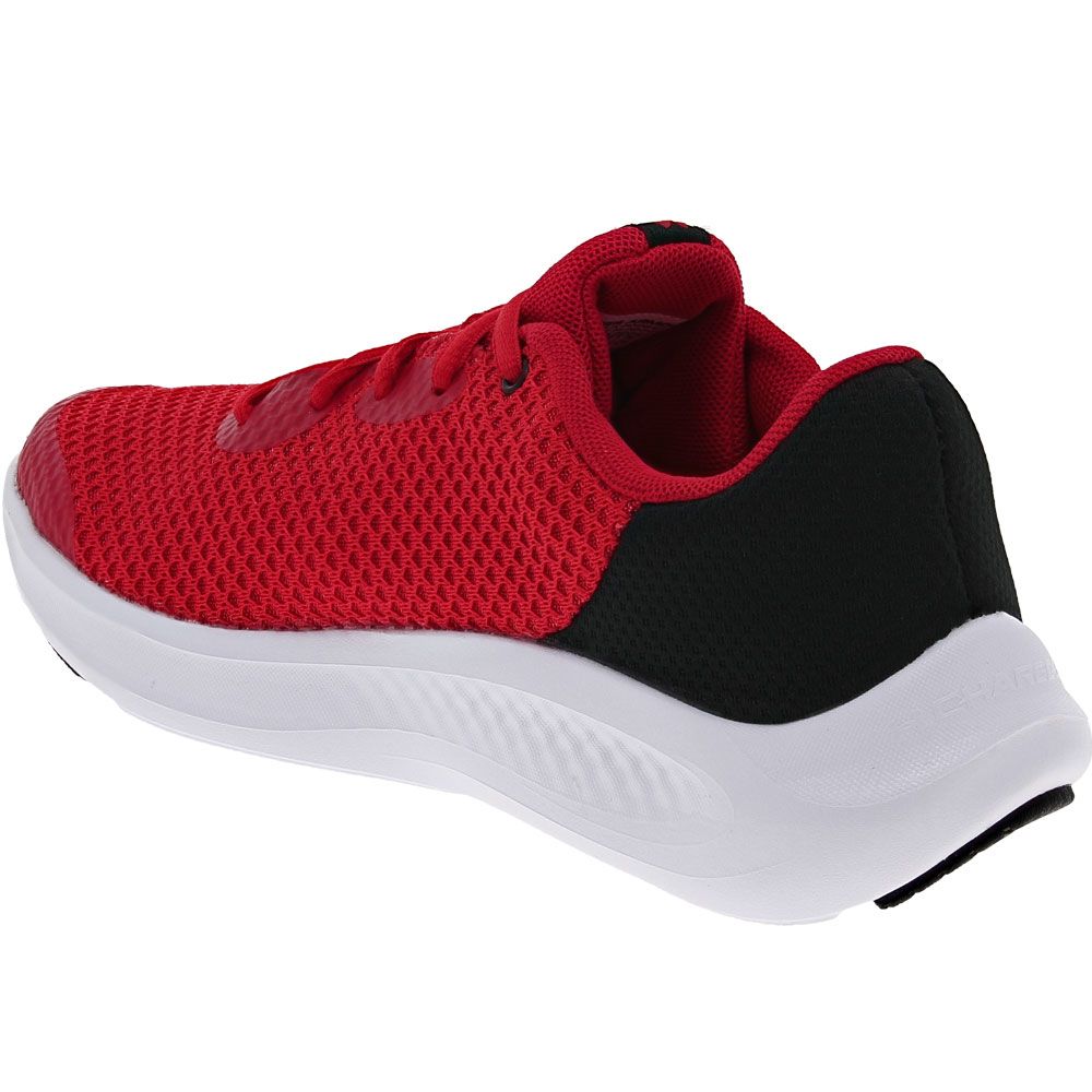 Under Armour Charged Pursuit 3 Kids Running Shoes Red Back View