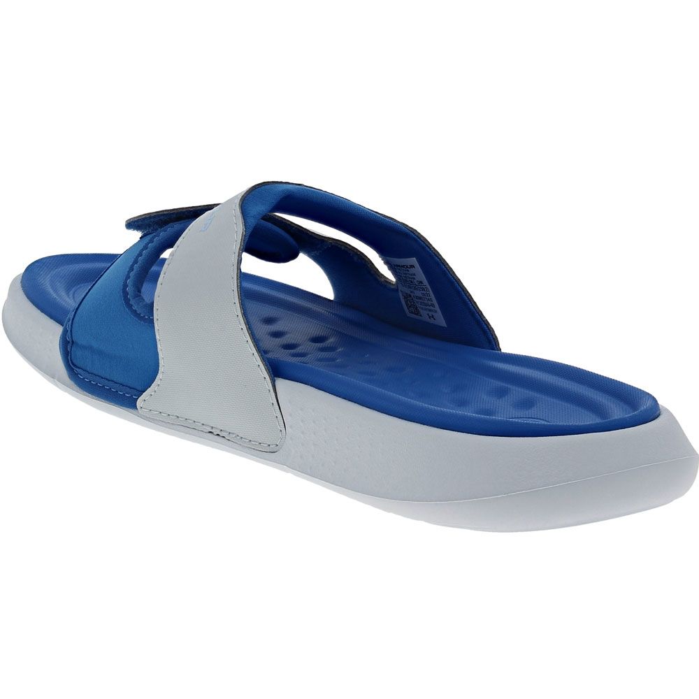 Under Armour Ansa Studio Sl Slide Sandals - Womens Royal White Back View