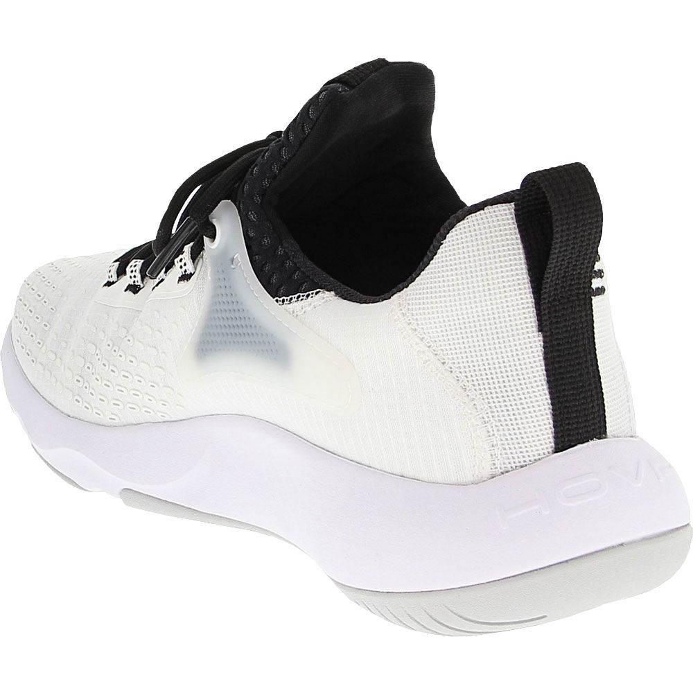 Under Armour Hovr Rise 4 Training Shoes - Mens White Black Back View