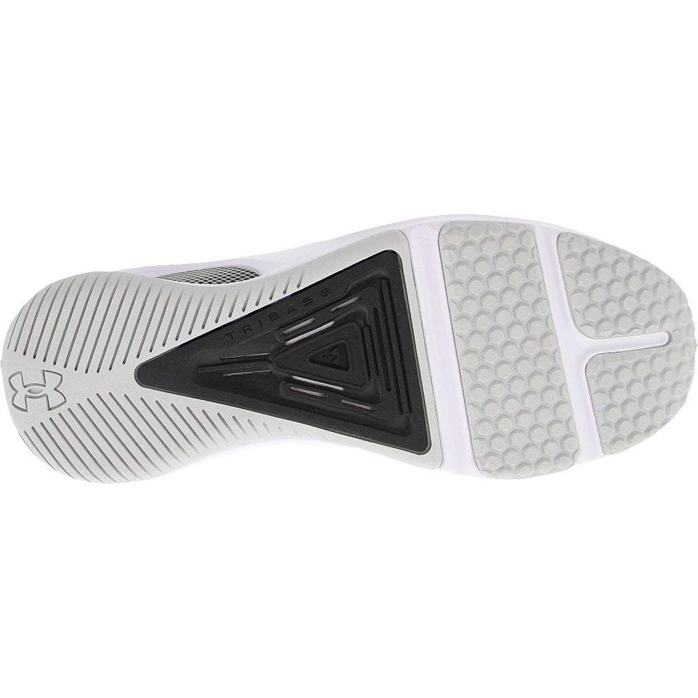 Under Armour Hovr Rise 4 Training Shoes - Mens White Black Sole View