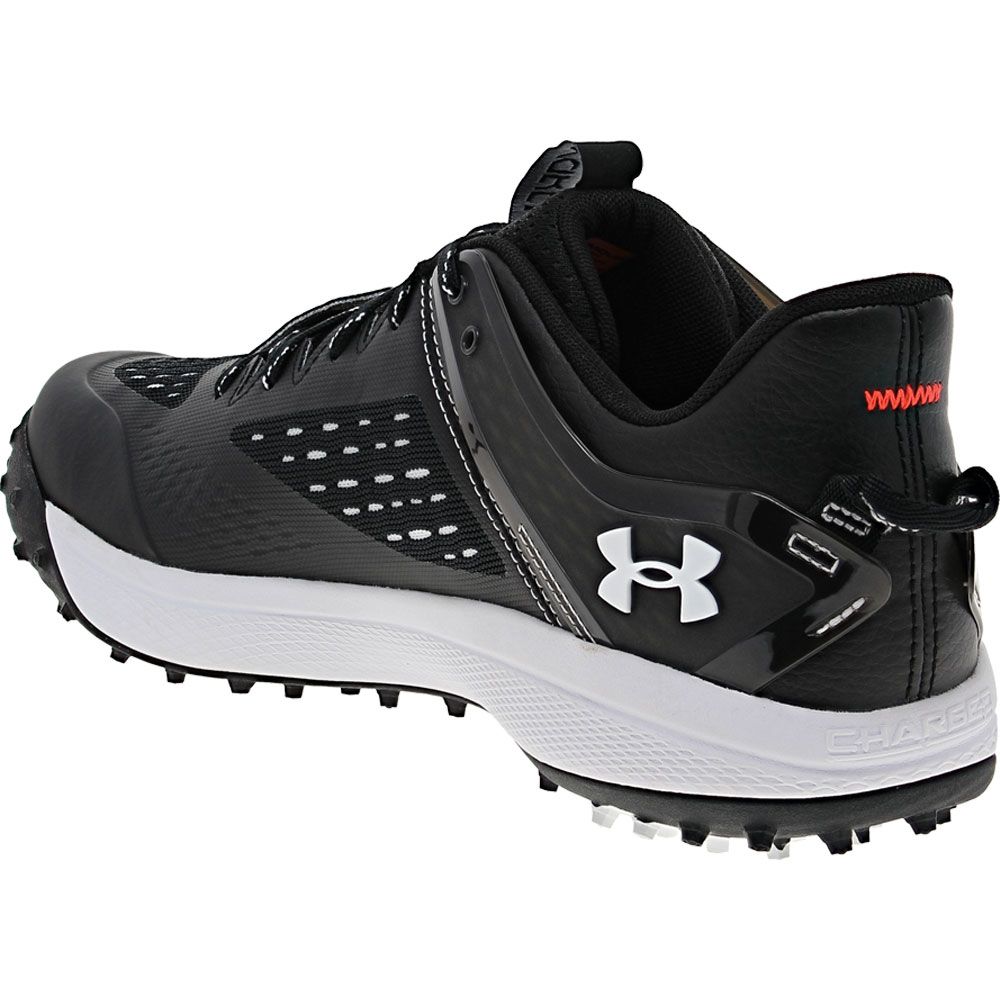 Under Armour Yard Turf Baseball Training Shoes - Mens Black Back View