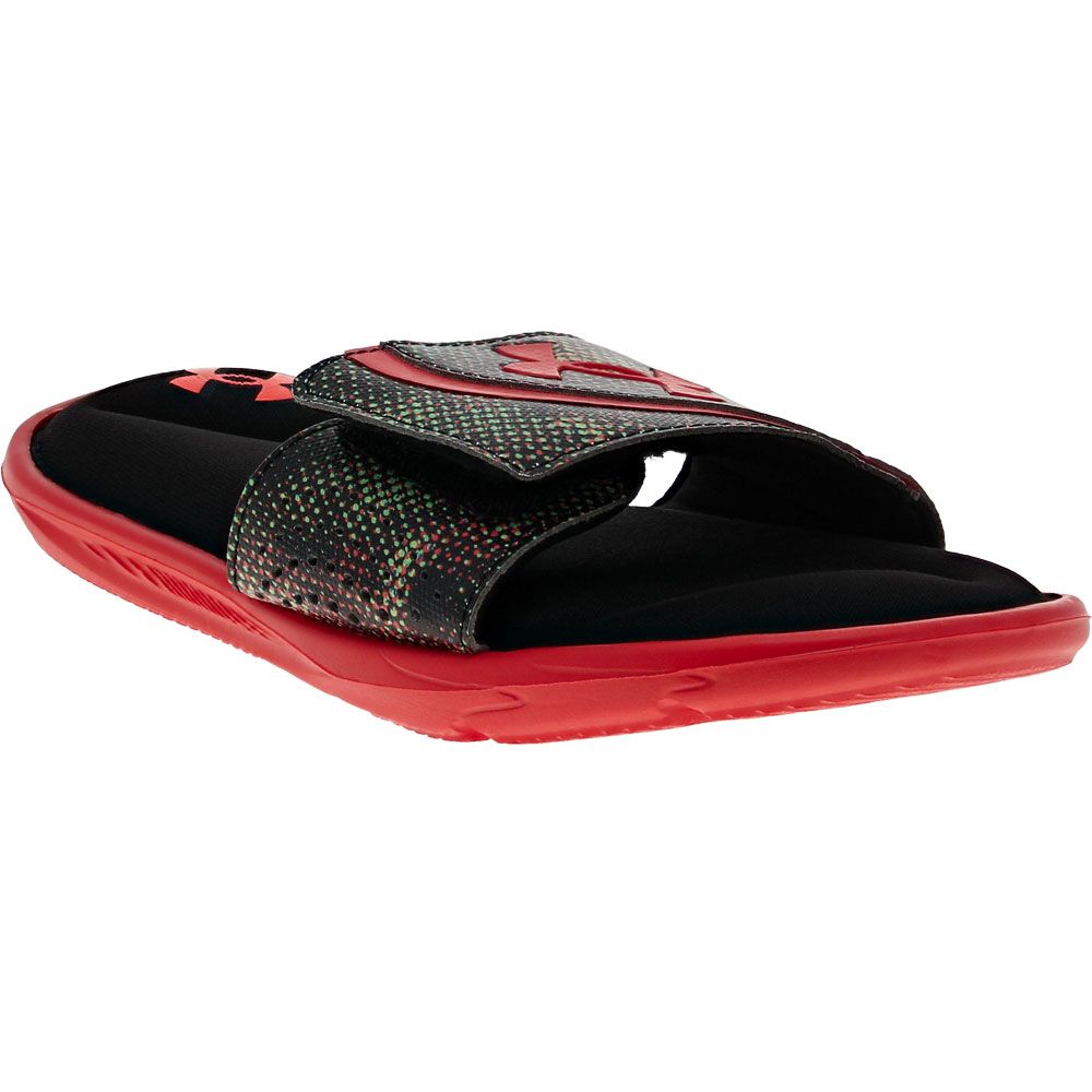 Under Armour Ignite 6 Graphic Strap Slide Sandals - Boys | Girls Black Radio Red