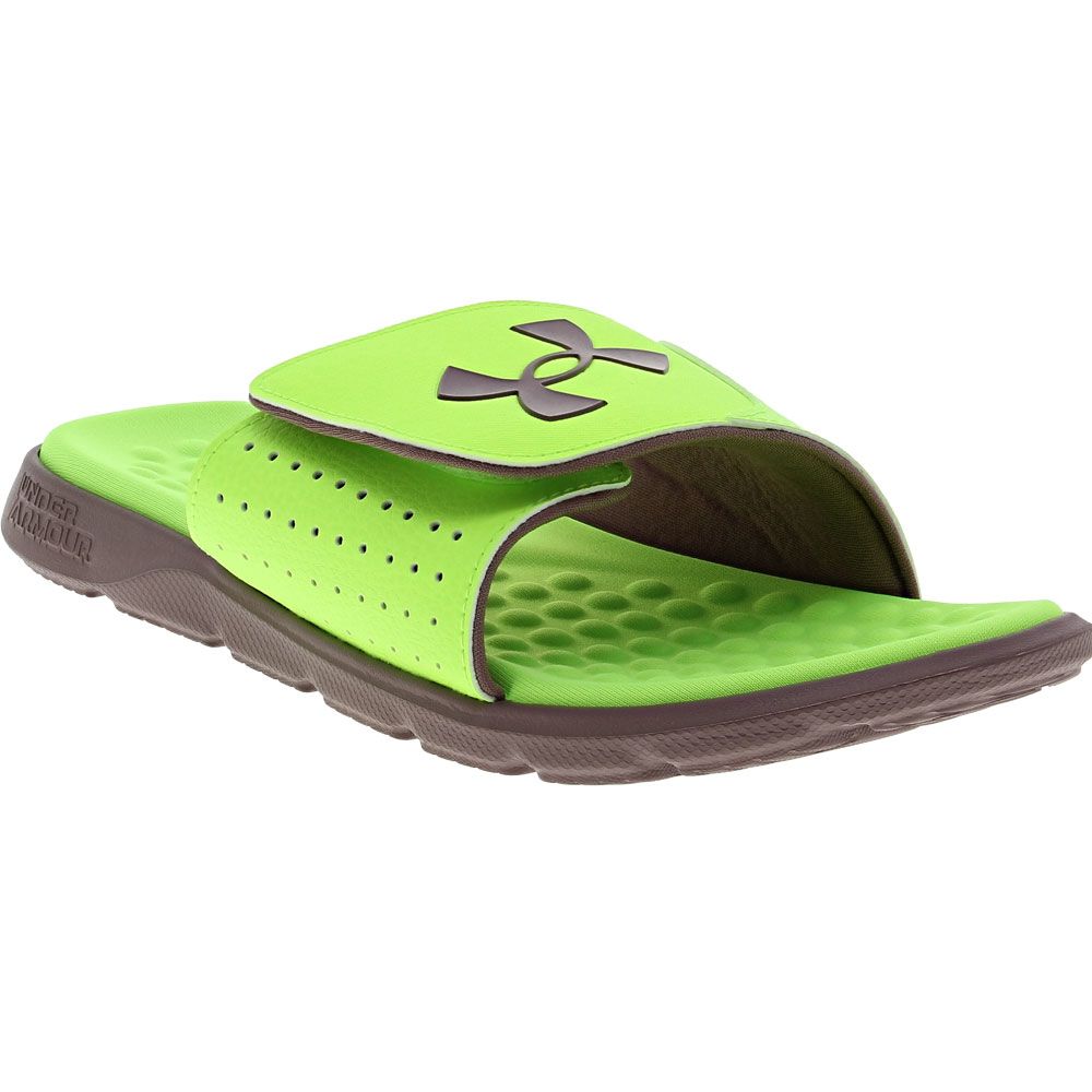 Under Armour Ignite 7 Sl Slide Sandals - Mens Lime Surge Sugar Cane