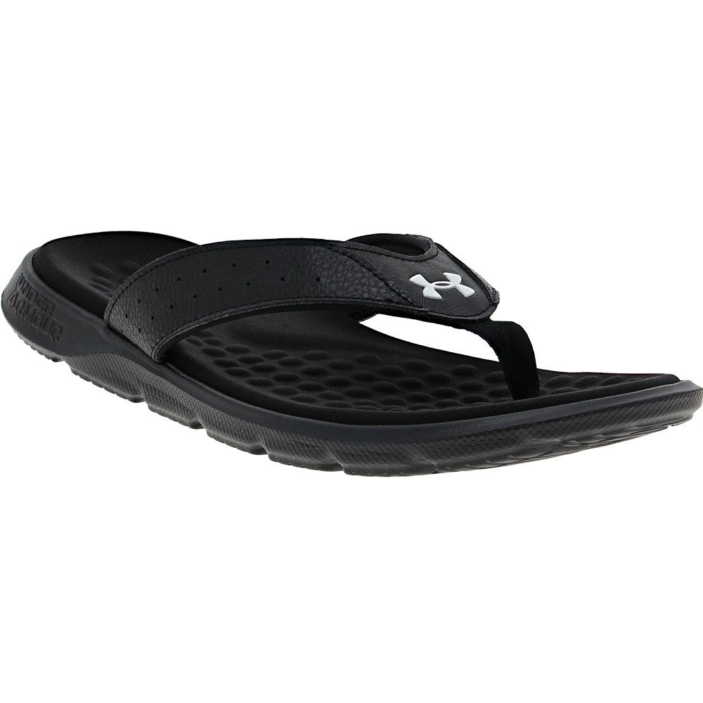 Under Armour Ignite Pro 7 Thong Sandals - Mens Black