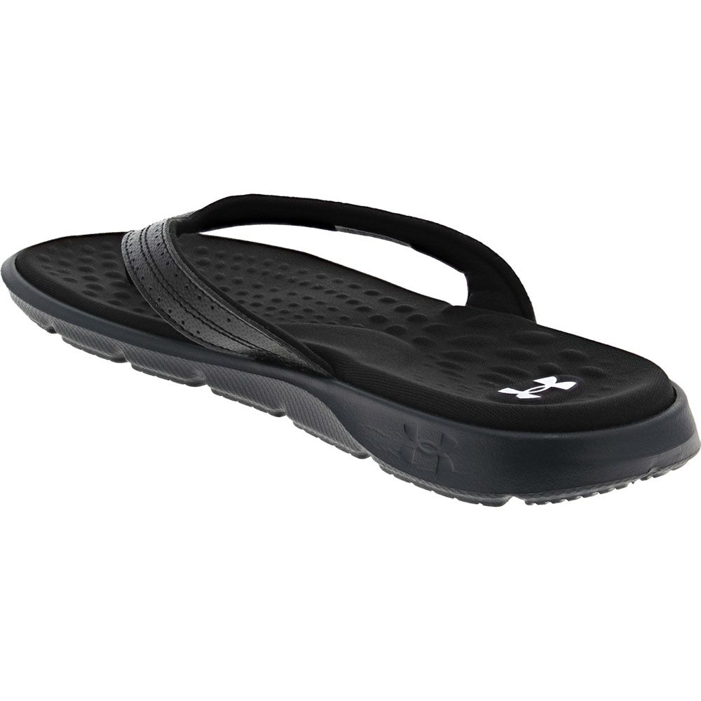 Under Armour Ignite Marbella Flip Flops - Womens Black Back View