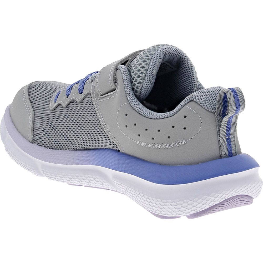 Under Armour Assert 10 Ac Gps Running - Girls Gray Nebula Purple Back View