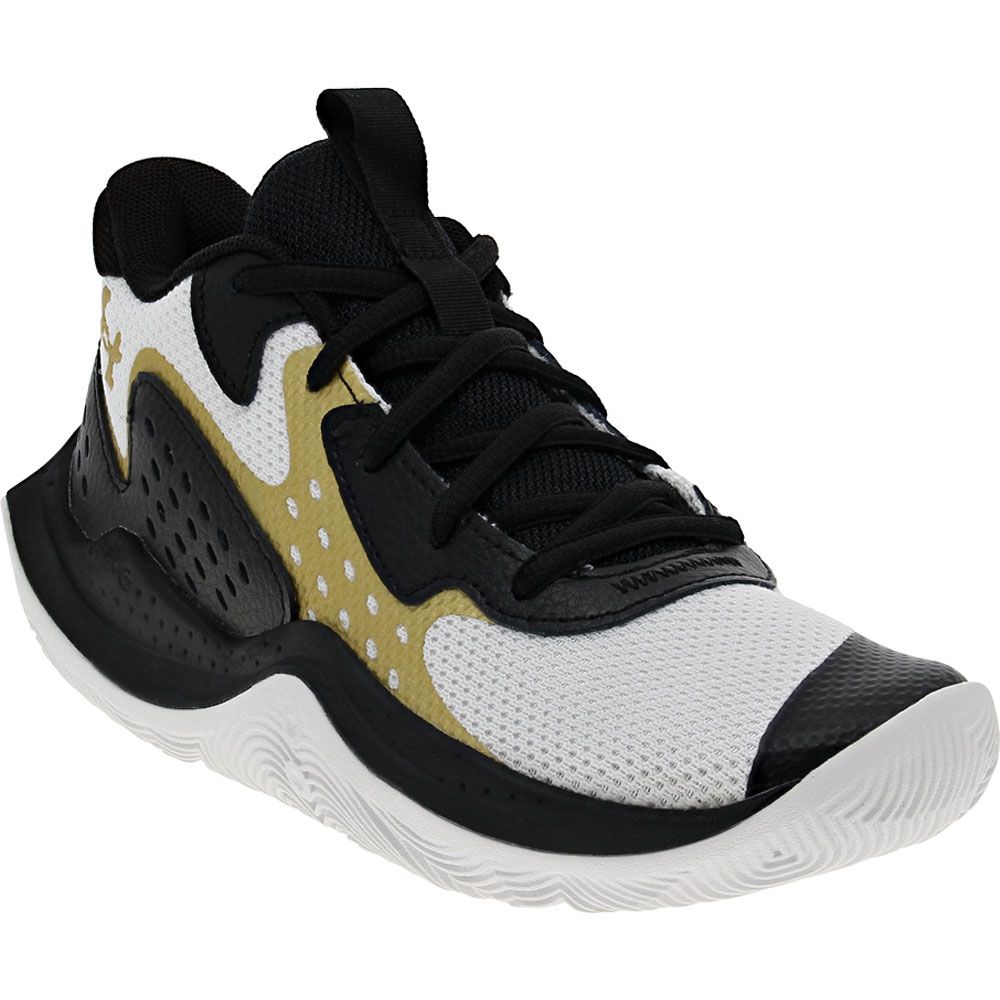 Under Armour Jet 23 Gs Basketball - Boys | Girls White Black Gold