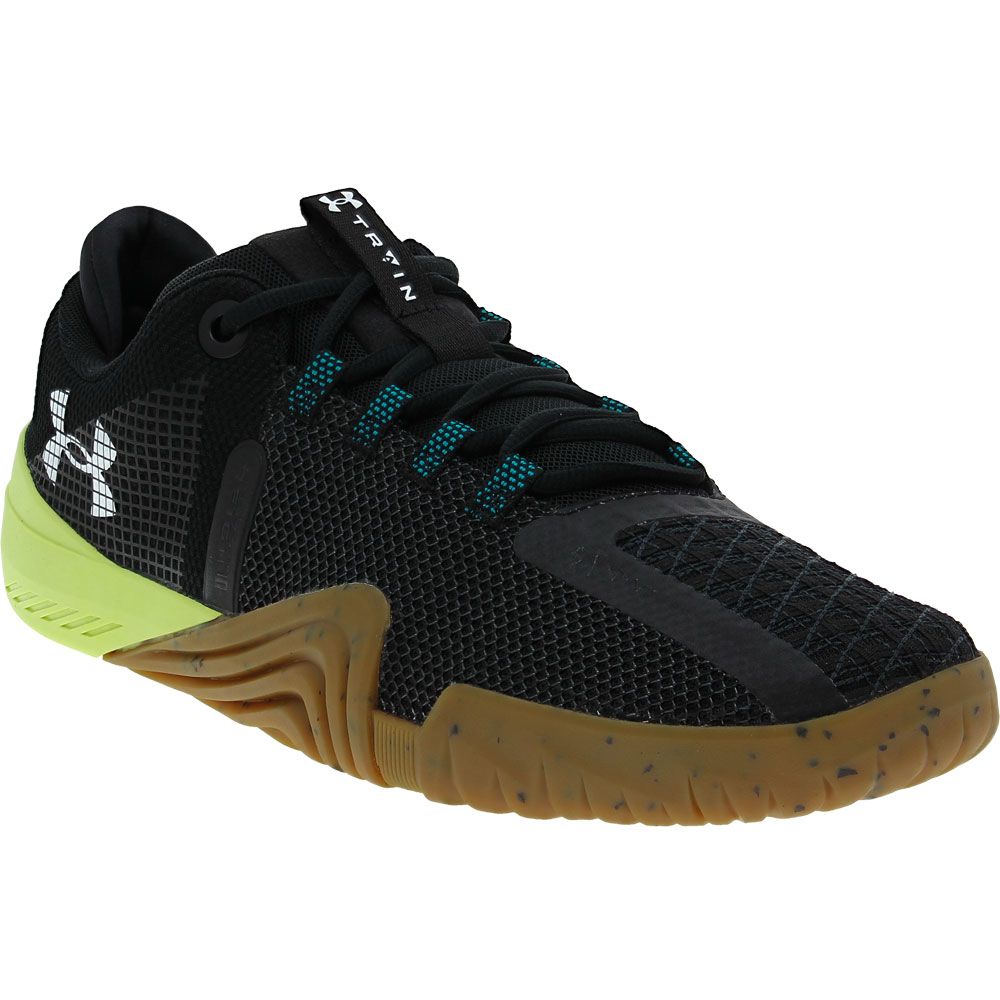 Under Armour Tribase Reign 6 Training Shoes - Mens Black Circuit Teal