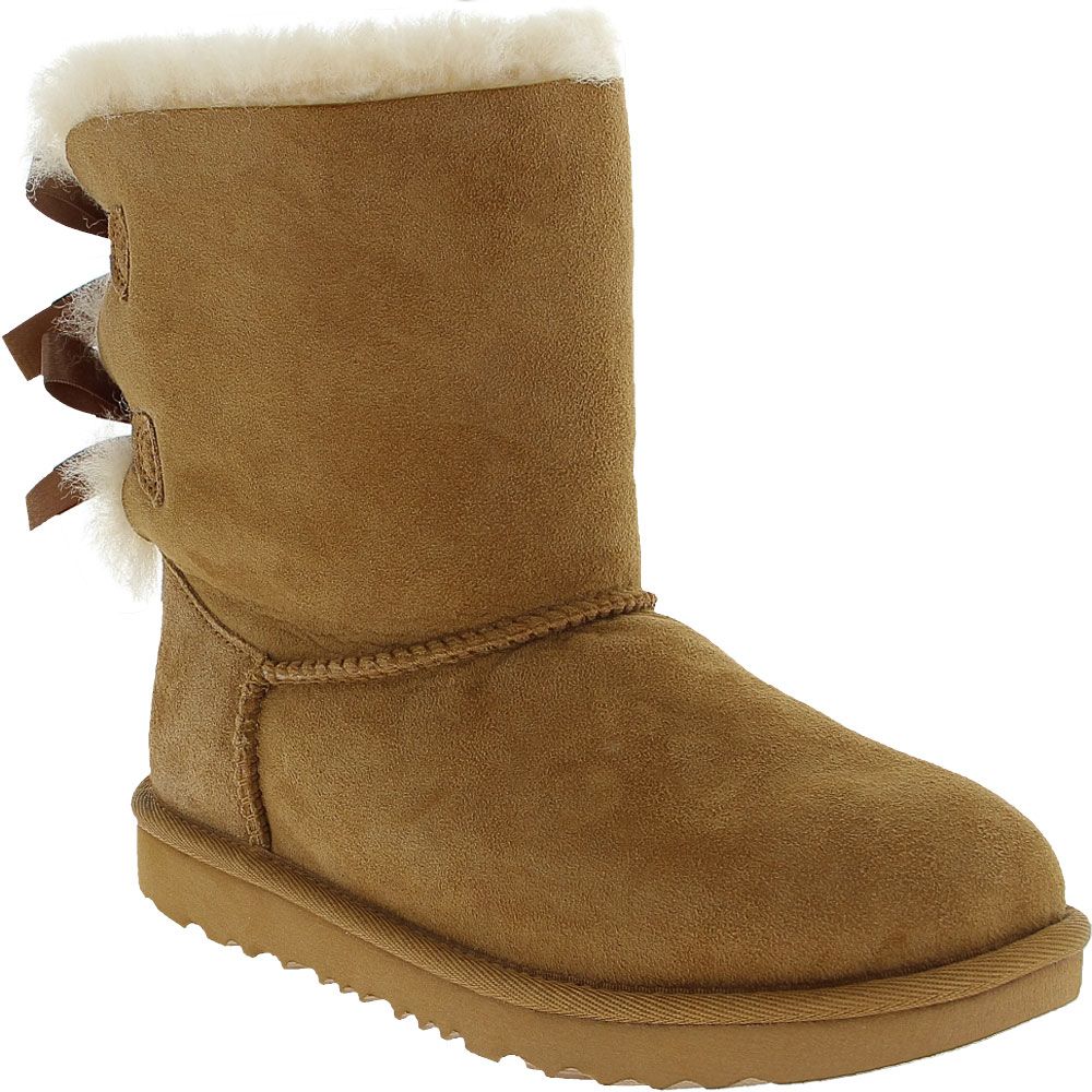 UGG® Bailey Bow 2 Comfort Winter Boots - Girls Chestnut