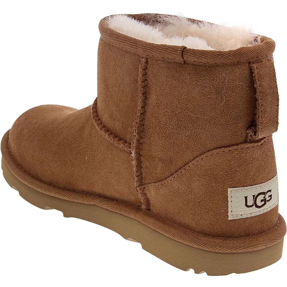 UGG® Classic Mini 2 Comfort Winter Boots - Girls Chestnut Back View