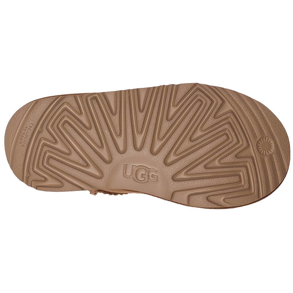 UGG® Classic Ultra Mini Comfort Winter Boots - Girls Chestnut Sole View