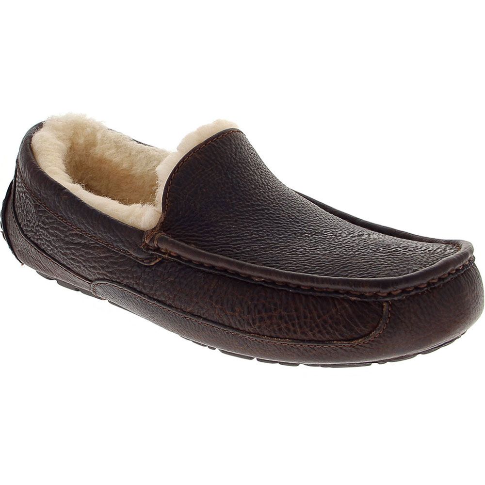 UGG® Ascot Sheepskin Slippers - Mens China Tea Brown