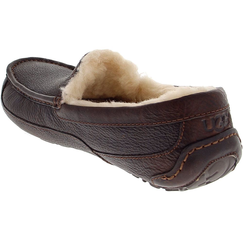 UGG® Ascot Sheepskin Slippers - Mens China Tea Brown Back View