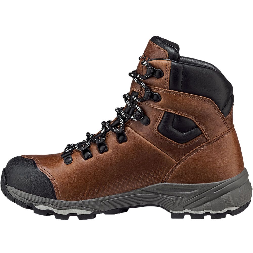 Vasque St Elias FG GTX Womens Hiking Boots Cognac Back View