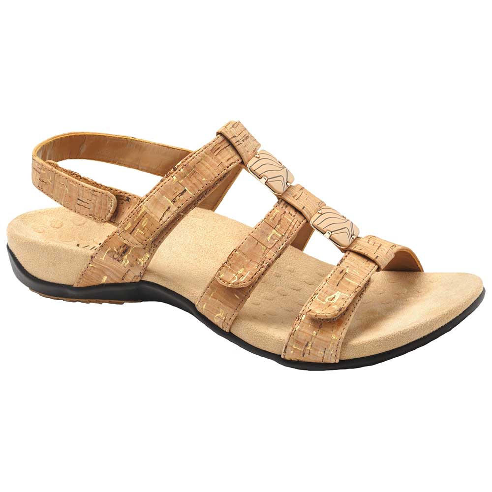 Vionic Rest Amber Sandals - Womens Gold Cork