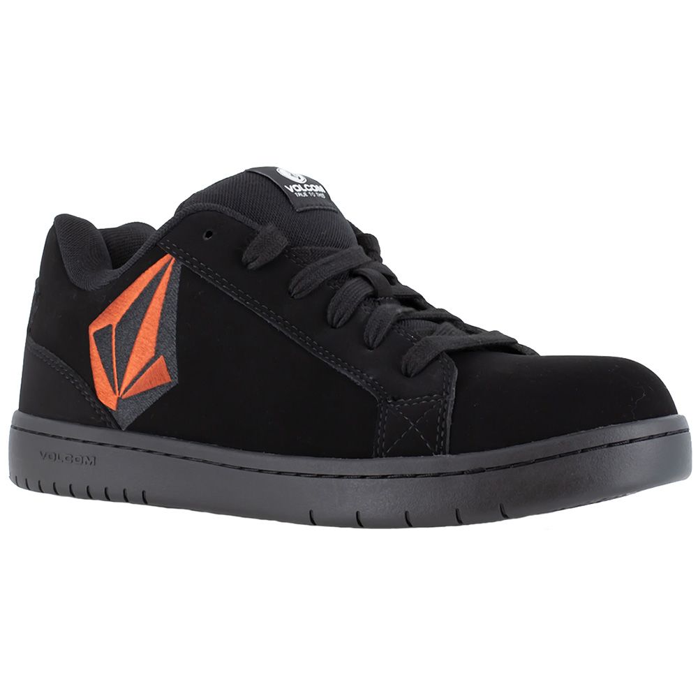 Volcom Stone Composite Toe Work Shoes - Mens Black Red