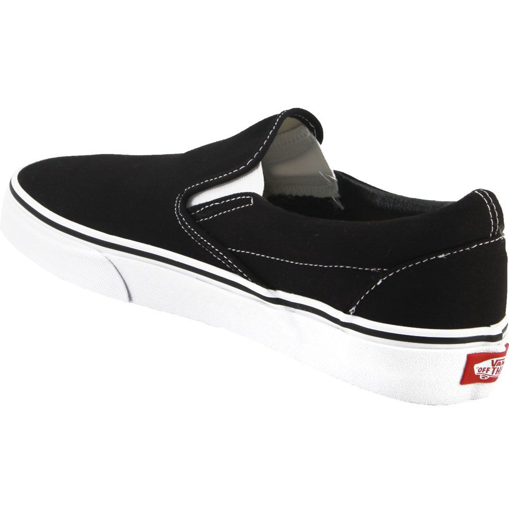 Vans Classic Skate Shoes - Mens Black Back View