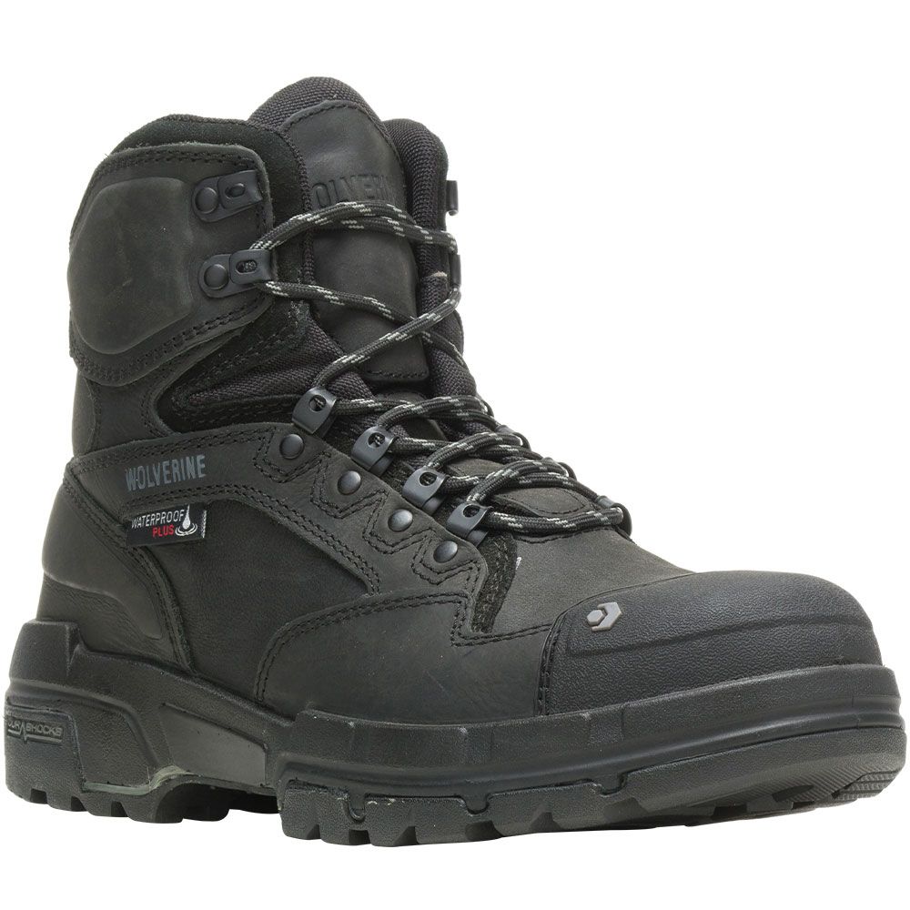 Wolverine 10612 Composite Toe Work Boots - Mens Black