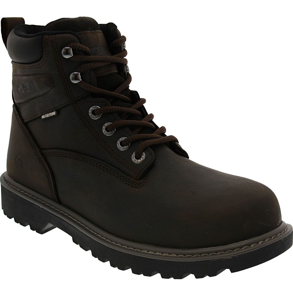 Wolverine Floorhand Safety Toe Work Boots - Mens Brown