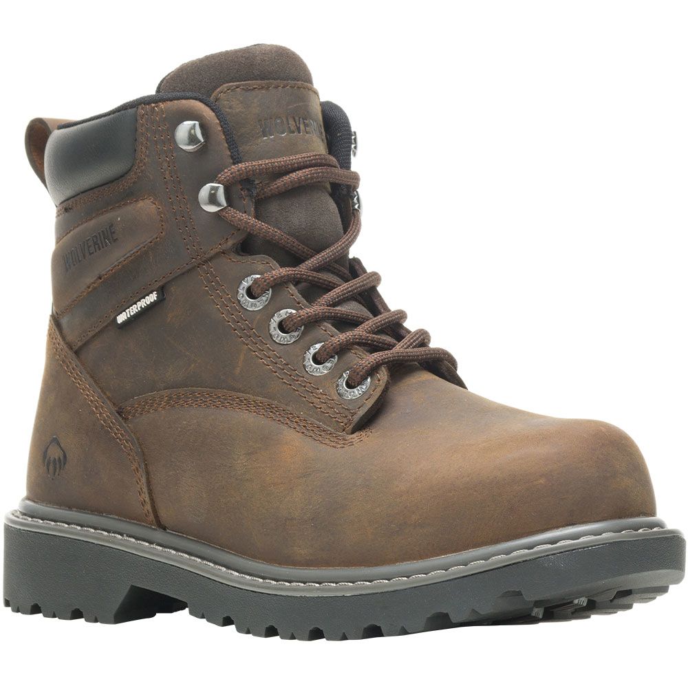 Wolverine Floorhand Safety Toe Work Boots - Womens Brown