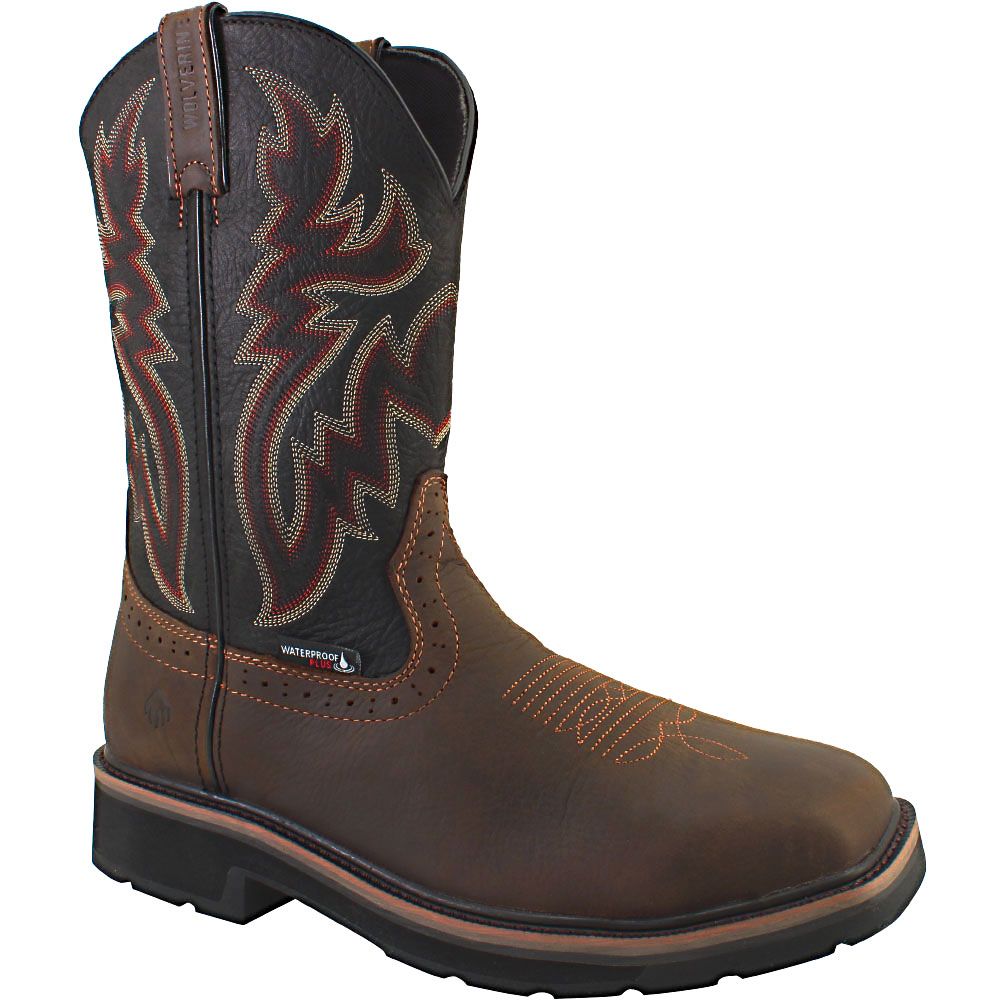 Wolverine Rancher Safety Toe Work Boots - Mens Brown