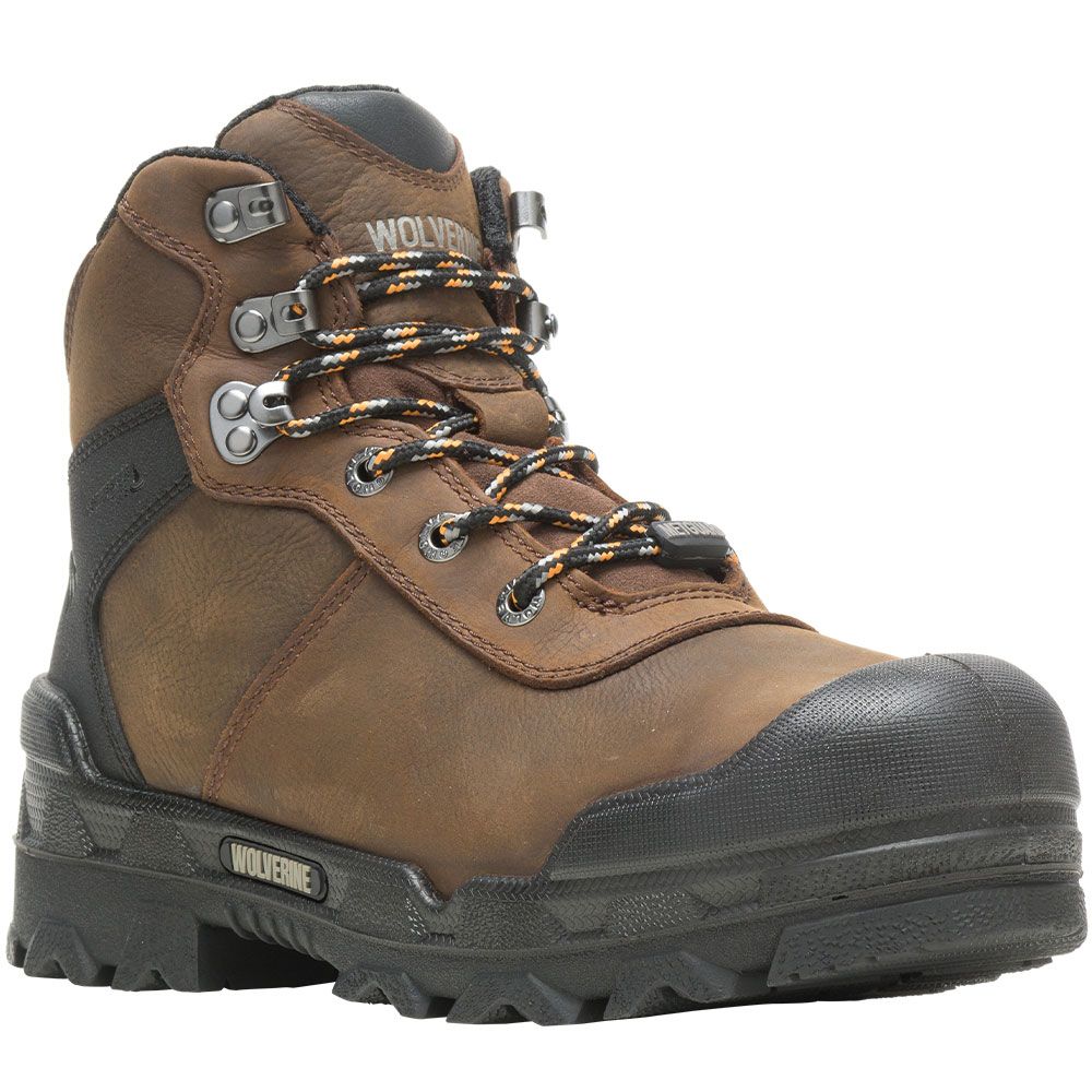 Wolverine 10942 Warrior Metguard Composite Toe Work Boots - Mens Dark Coffee