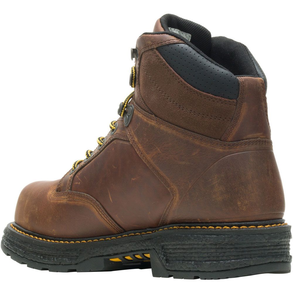 Wolverine Hellcat Composite Toe Work Boots - Mens Brown Back View