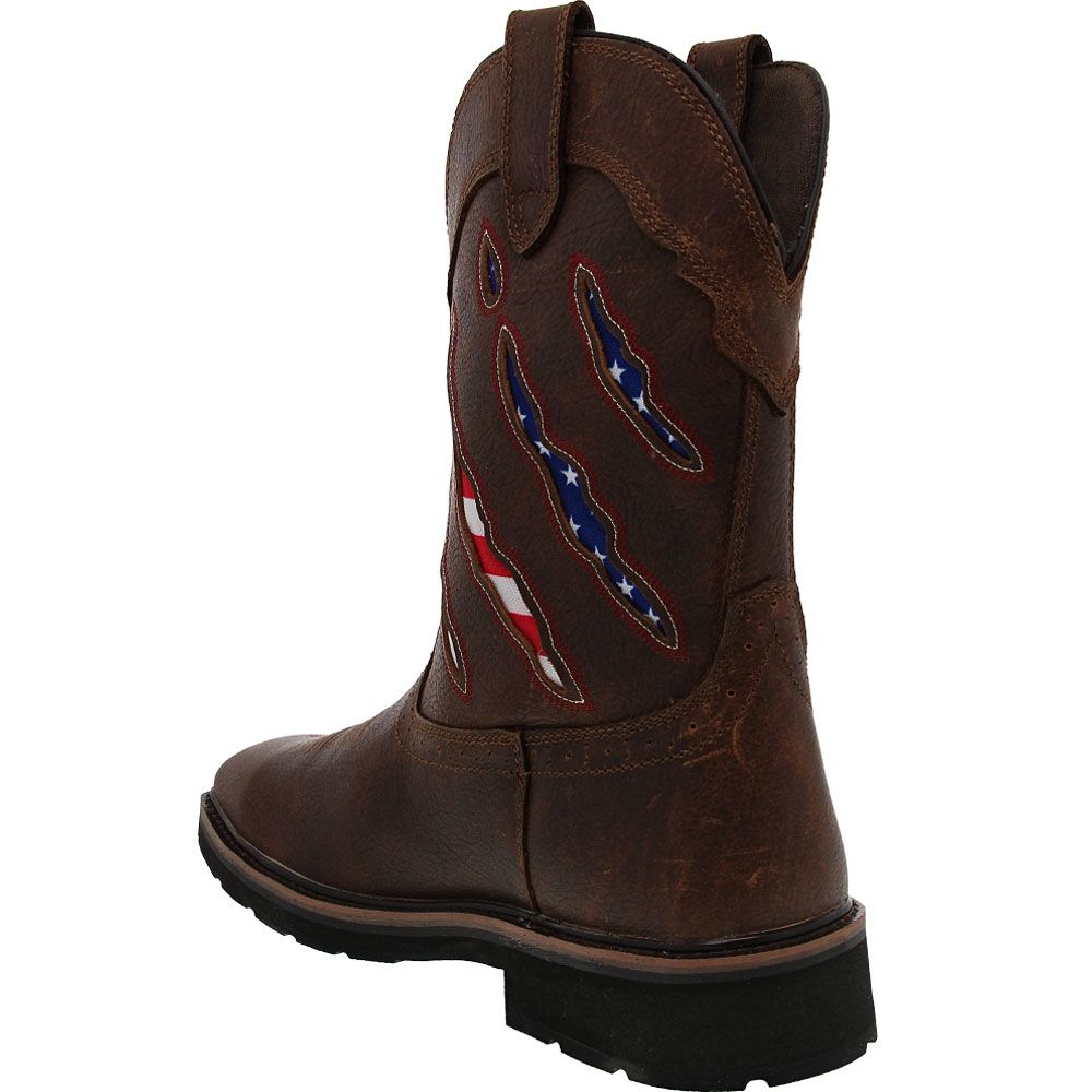 Wolverine Rancher Claw Safety Toe Work Boots - Mens Brown Back View