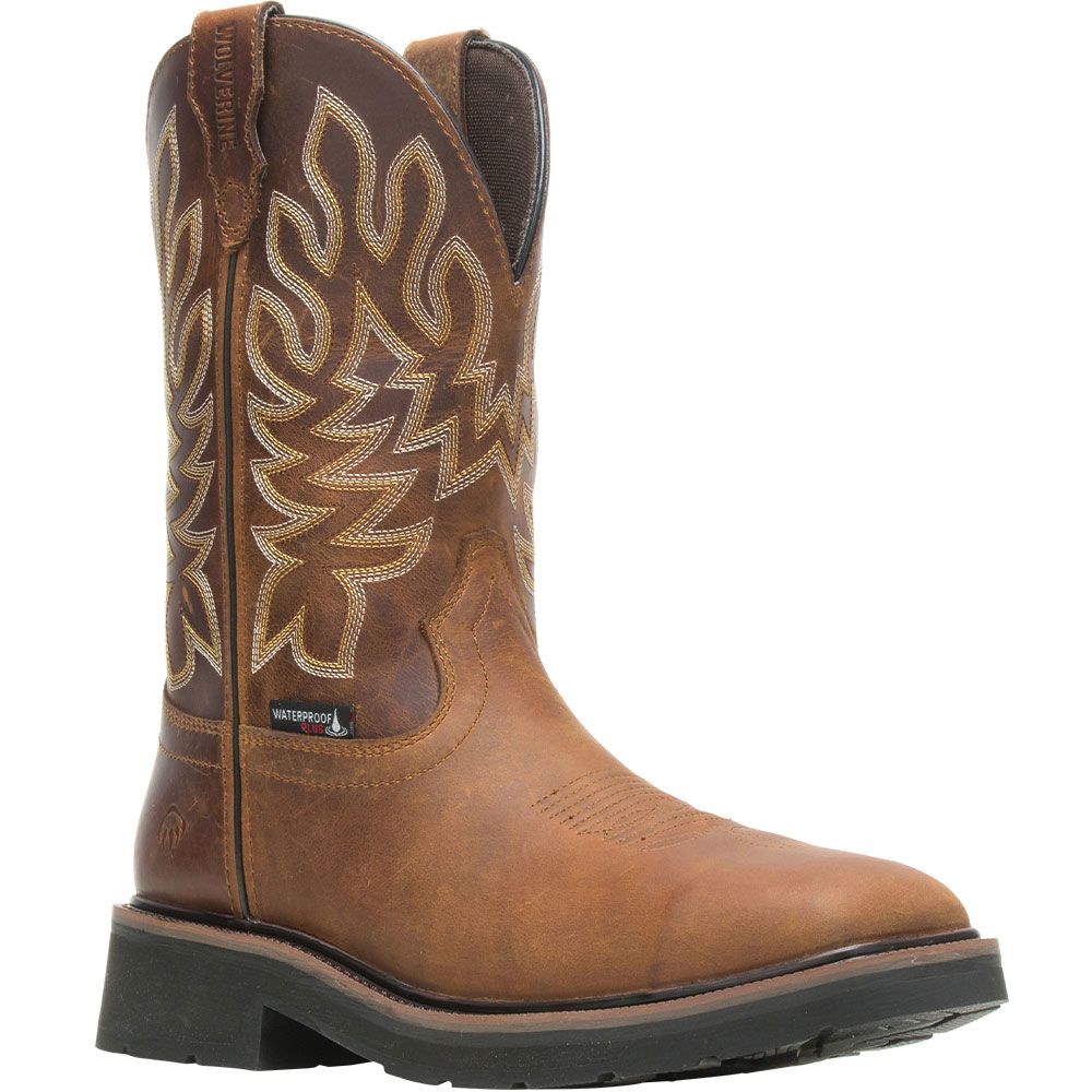 Wolverine 211114 Rancher WP Wellington Boots - Mens Tobacco